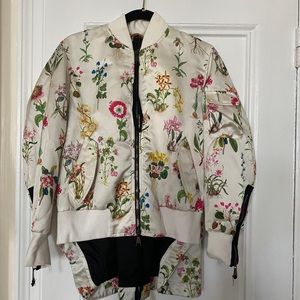 Spring / Autumn designer coat: bomber jacket. No 21. Color:Floral. Size: S